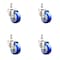 Service Caster 3 Inch 316SS Blue Polyurethane Wheel Swivel 1/2 Inch Threaded Stem Caster Set SCC SCC-SS316TS20S314-PPUB-BLUE-121315-4 - alternate 1